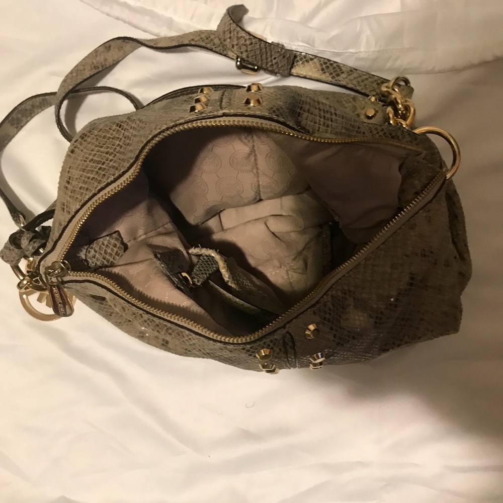 Michael Kors Uptown Astor Angora Python Purse - image 2